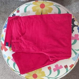 JCrew Mid-Rise Skinny Corduroy Pant, Worn Once, Size 26, Bright Pink Color